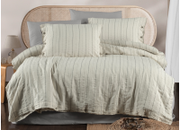 Постельное белье Washed Cotton Loom And Flow - Rihanna Grey (Турция), евро